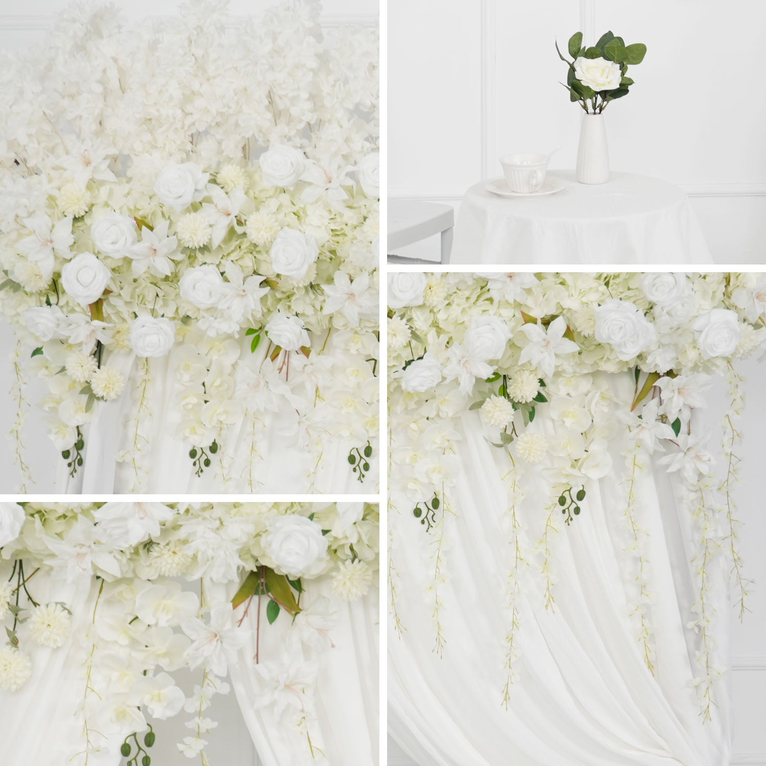 Rose Backdrop Flower Arrangement 1 picture